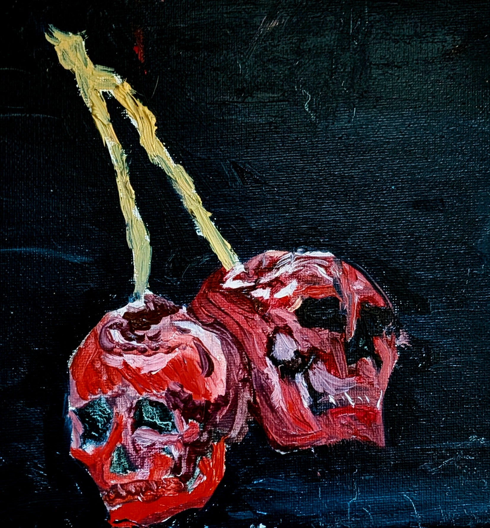 cherry bomb square print